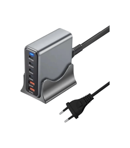 Cargador Escritorio 110w Carga Rápida 6 En1 Multipuesto