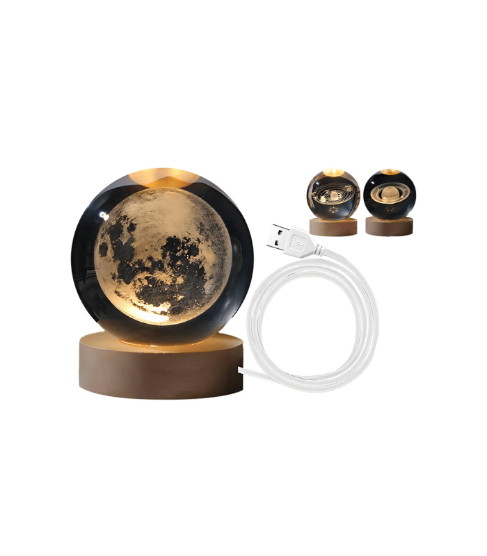 Lámpara 3 Led De Velador Distintos Modelos Luna